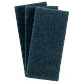 3M 8242 Blue Medium Duty Doodlebug Baseboard Pads - 4.6" x 10", 5 count